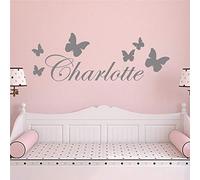 krui Pegatina De Pared De Gran Formato con Nombre Personalizado Aplique De Arte De Vinilo para Habitación De Bebés Y Niños Mural De Nombre De Pegatina (M 20cm X 56cm)