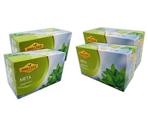 Kruidenthee uit de bergen van de Alpen, pepermuntthee, 4 pakken à 20 zakjes (80 theezakjes met pepermuntthee)