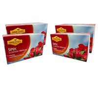 Kruidenthee uit de bergen van de Alpen, wilde rozenthee, 4 pakken van 20 zakjes (80 zakjes wilde rozenthee)