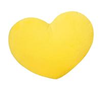 Krujecnt Almohada De Felpa De Corazón Heart, Cojín De Felpa suavea, Juguetes De Peluche Decorativos, Almohada Linda con Formar De Corazón para El Sofá, La Cama, El Comedor (Amarillo)