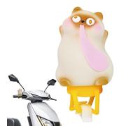 Krujecnt Figurina De Animales Animados para Manillar De Bicicleta,Adorno para Manubrio De Cicla - Accesorio Impermeable para Scooter Moto Ciclismo Carretera