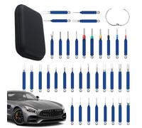 Krujecnt Herramienta de extracción de terminales, extractor de terminales, herramienta de liberación de conector de cable, para electrónica, automotriz, panel de cables, puerta, moldura de batería