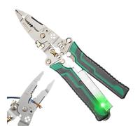 Krujecnt Herramienta Pelacables,Pelacables para Cables Electrónicos | Crimpadora de Terminales de Precisión con Empuñadura Ergonómica para Sistemas de Caravanas, Mejoras del Hogar y Trabajo Diario