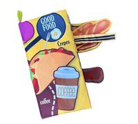 Krujecnt Libros De Tela Suave - Juguetes Educativos Y Sonoros para El Desarrollo,Libros Sensoriales Infantiles | para Niños Y Niñas Hogar Preescolar Viaje Juego Fiesta Interior Y Exterior