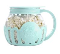 Krujecnt Olla Para Palomitas, 2.25 Quart Recipiente Para Palomitas Con Tapa, Pop Microondas Popcorn Popper, Vidrio De Borosilicato A Prueba De Temperaturas, Apto Para Lavavajillas