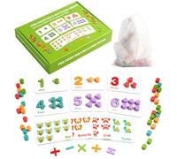 Krujecnt Tablero De Clavijas para Contar Números, Juguete De Matemáticas De Madera, Juguetes para Contar, para Infantes, Jardín De Infancia, Educación En Casa, Aula, Chicos Y Chicas