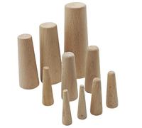 Krujecnt Tapones de Desagüe para Barcos | 10 Piezas de Madera Blanda Taponado Cónico Embarcación - Rápido Drenaje Cierre para Capitán Kayak Muelle Lago Bomba de Playa Exterior Yate