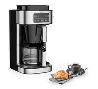 Krups Aroma -Cafetera de filtro de 1000W potencia, dosificación automática, sistema inteligente de palanca, capacidad de 1.25L y hasta 10 tazas, apagado automático, acabado de acero inoxidable, KM760D
