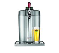 Krups Beertender Máquina Cerveza Presión, Barriles de 5 L, Luz indicadora, Cerveza fresca, Fácil instalación, Indicador de temperatura, Indicador de volumen restante, Loft Edition Silver VB700E00