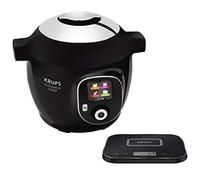 Krups CZ8568 Cook4Me + Grameez - Multicooker (incluye báscula de cocina conectada, 1600 W, 6 niveles de cocción, capacidad: 6 litros, compatible con la aplicación Cook4Me), color negro y gris