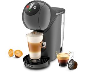 KRUPS Dolce Gusto Genio S, Cafetera Cápsulas, Depósito 0,8L, Gris | Ultracompacta, 15 Bares, Bebidas calientes y frías, Tecnología Automática, Depósito extraíble, 2 Niveles temperatura, KP243B