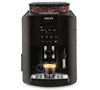 Krups EA8150 - Cafetera Automática 15 Bares de Presión, Pantalla LCD, 3 Niveles de Intensidad, Ajustable de 20 ml a 220 ml, Limpieza y Descalcificación Automática, Molinillo Integrado