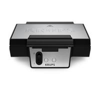 Krups FDK453 Sandwichera | Forma triangular | Recubrimiento antiadherente | Placas XL de profundidad 25 x 12 cm | Función de almacenamiento vertical | Almacenamiento de cables | Mango aislante térmico