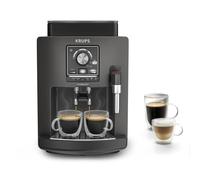 Krups Harmony, Cafetera Superautomática, 4 Bebidas de café y leche, Espumador De Leche, Limpieza automática, Funcioón de doble taza, Compacta, Color carbón, EA508BE0