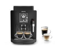 Krups Harmony, Cafetera Superautomática, 4 Bebidas de café y leche, Espumador De Leche, Limpieza automática, Funcioón de doble taza, Compacta, Color negro, EA5088E0