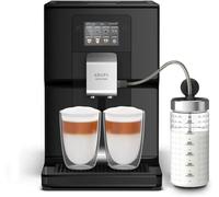 Krups Intuition Preference, Cafetera superautomática, pantalla táctil color, máquina de café con indicadores lumínicos, 11 bebidas personalizables, 8 recetas personalizadas, Color Negra, EA8738