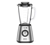 Krups KB439D Blendforce 2 Batidora de pie, 800 W, 5 velocidades, función de pulso, recipiente de vidrio térmico de 1,75 litros (volumen útil: 1,25 litros), resistente a los golpes, trituradora de