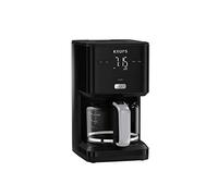 KRUPS KM6008 Smart'n Light Cafetera Filtro | Pantalla intuitiva | Capacidad 1,25 L para hasta 15 tazas de café | Función de apagado automático | Sistema antigoteo | Temporizador 24 horas | Negro