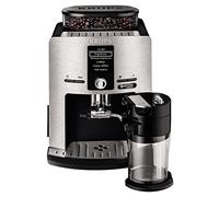 Krups Lattespress QF Die Cast EA82FD - Cafetera Super Automáticas de 15 Bares de Presión, Molinillo Cónico y Metálico, Sistema de Prensado Ultraplano, con 3 Niveles de Temperatura y Sistema Autoclean