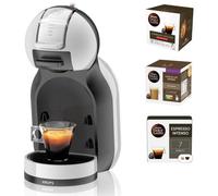 Krups Mini Me Cafetera Dolce Gusto Gris + 3 Cajas de Cápsulas (3x16uds)