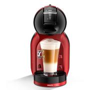Krups Nescafé Dolce Gusto Mini Me Cafetera de cápsulas con 15 bares de presión, capacidad 0.8 L, bebidas frías o calientes, Play&Select, Thermoblock, 35 tipos café, Negra-Roja, KP123HAS
