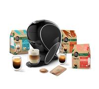 Krups Nescafé Dolce Gusto NEO Cafetera + 3 cajas de cápsulas compostables (espresso, Lungo, Cappuccino), Cafetera multibebida conectada YY5242FD