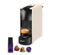 KRUPS Nespresso Essenza Mini, Cafetera de Cápsulas, Crema Mate | 2 Opciones café, Diseño ultracompacto, 19 Bares, Apagado automático, Amplia gama de cafés espresso, XN110A