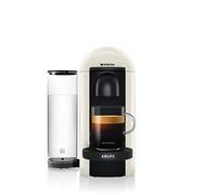 Krups Nespresso VERTUO Plus XN9031 - Cafetera de cápsulas, máquina de café expreso, café diferentes, 5 tamaños tazas, tecnología Centrifusion, calentamiento 40 segundos, Blanca