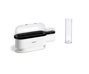 Krups Ovomat EG234115 Trio - Huevera para hasta 3 huevos, incluye vaso medidor de agua con cortador de huevos, soporte para huevos, pitido, sin BPA