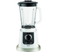 Krups Perfect Mix 9000 KB5031 Batidora De Vaso, 850 W, 1.5 L, Acero Inoxidable/Vidrio, Transparente/Blanco