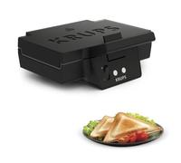 Krups Sandwichera, 850 W, 5.3 tons, Acero Inoxidable, Negro