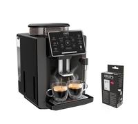 Krups Sensation,Cafetera Superautomática, Potencia 1450W,5 bebidas, fácil mantenimiento, ajustes personalizados,panel táctil,espumador de leche, negro,1-2 tazas, incluye kit descalcificador,EA9109OM