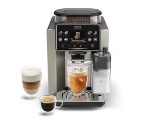 Krups Sensation Elite Hot&Cold, Cafetera Superautomática, 24 Recetas, Jarra de Leche, Milk Maestro, Cold Brew Aroma, Plata, EA917EE0