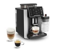Krups Sensation Milk, Cafetera superautomática, 6 Bebidas a Base de Café y Café con Leche, Tecnología Milk Maestro, Jarra de leche integrada, Fácil de Usar, Plateada y negra, EA912E10