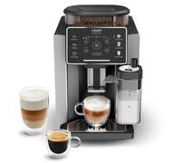 Krups Sensation Milk, Cafetera Automática, 6 Bebidas a Base de Café y Café con Leche, Tecnología Milk Maestro, Jarra de leche integrada, Fácil de Usar, Plateado, EA912E10