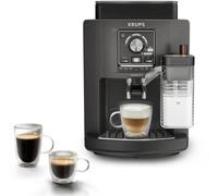 KRUPS Serenity Milk EA402H - Máquina de café espresso totalmente automática, sistema de leche Maestro, capuchino con solo pulsar un botón, color gris oscuro, calentamiento rápido, compacta