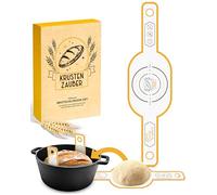 KRUSTENZAUBER Bobina ovalada de silicona duradera como accesorio para hornear pan. La alfombrilla para hornear pan garantiza una elevación suave del pan de la olla. Esterilla para hornear pan