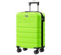 Krute Maleta con ruedas giratorias, carcasa dura, policarbonato ABS, bloqueo TSA, ligero, Applegreen, 51 cm