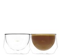 KRUVE IMAGINE - Vaso de leche hecho a mano, doble pared, juego de dos (10 oz/10.1 fl oz Latte Plus)