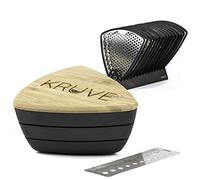 KRUVE KVS2003Bean-B 5 molienda, 10 tamices de Frijoles y Soporte de tamiz-Negro-KVS2003Bean-B, Acero Inoxidable, Negro
