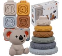 KRUZZEL Anillos apilables para niños a partir de 6 meses, 24812