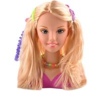 KRUZZEL Cabezal de peinado giratorio rubio accesorio para peinados de peluquería juego para niños a partir de 3 años 23437