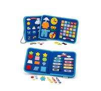 KRUZZEL Maletín juegos board,de viaje Montesori didácticos,Panel niños 1 2 3 4 5 6 años idea regalo, cumpleaños, Navidad