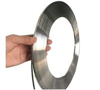 KRXSOBNV, 1 Uds. De Longitud de 5M, lámina Acero Inoxidable 304, Rollo, Tira Estrecha, Ancho 5mm, 10mm, 20mm Espesor, 0,1/0,15/0,2/0,3/0,4/0,Rollos de lámina metálica(0.15mm x 10mm x 5 M)