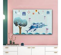 KRXSOBNV, 19-80 Pulgadas Cubierta De TV Protector Pantalla A Prueba Polvo for LCD LED Decoración Sala Estar Dormitorio Interior Antipolvo Televisión,Color:B ,Funda para televisor(C,28in(68x43cm))