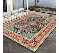 KRXSOBNV, Alfombra de Cocina for Comedor, Alfombra Dormitorio, Tacto Suave, alfombras Lavables diseño Vintage retales Coloridos for decoración del hogar y Sala Estar ，Alfombras(Pattern 08,60 * 90cm)