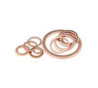 KRXSOBNV Arandelas Planas, Arandela Plana de Cobre M15 Junta Sellado Diámetro Interior 15 mm Anillo Hoja Fina T3 Rojo(15x20x2 (10pcs))