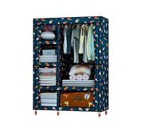 KRXSOBNV, Armario de Lona for Dormitorio, Organizador Almacenamiento, Armario, Plegable portátil, Barra for Ropa,Armario portátil(Pink,170 * 146CM)