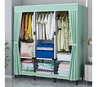 KRXSOBNV, Armario de Tela Plegable, Armario portátil, Percha con Funda, Perchero, for Ropa, 128x45x163CM,Armario portátil(B)