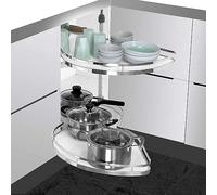 KRXSOBNV, Armario esquinero for Cocina, Mueble de Cocina extraíble, Mueble esquinero, Montaje Posterior, cajón telescópico, Abierto a la Izquierda ，Organizador de Esquina para Cocina